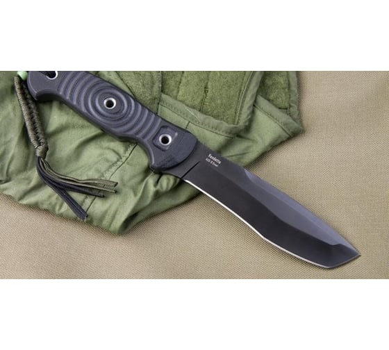 Туристический нож Kizlyar Supreme Vendetta сталь AUS-8, Black Titanium, рукоять из G10 4650065050999