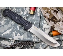 Туристический нож Kizlyar Supreme Vendetta сталь D2, StoneWash, рукоять из G10 4650065058483