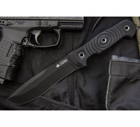 Туристический нож Kizlyar Supreme Vendetta сталь D2, Black Titanium, рукоять из G10 4650065051019