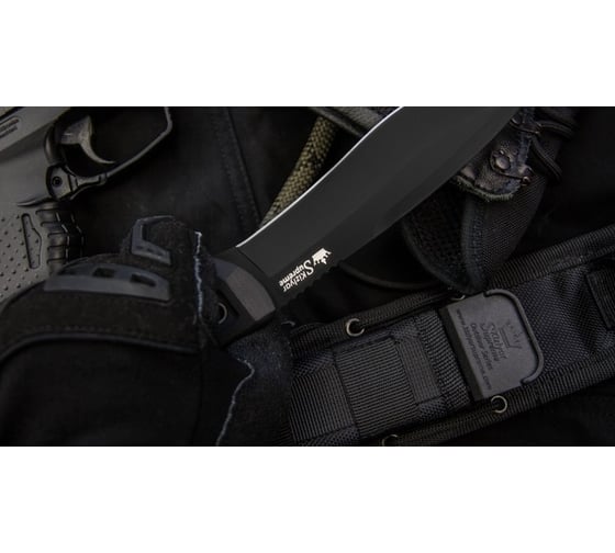 Туристический нож Kizlyar Supreme Vendetta сталь D2, Black Titanium, рукоять из G10 4650065051019