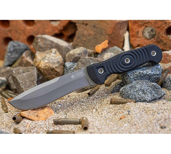 Туристический нож Kizlyar Supreme Vendetta сталь D2, TacWash, рукоять из G10 4650065058506