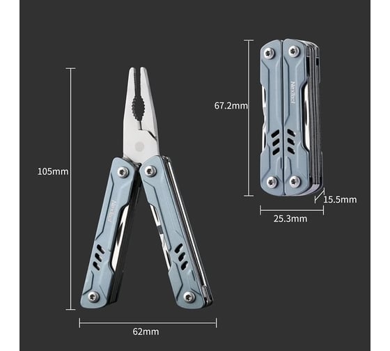 Мультитул Nextool Xiaomi Mini Sailor серый NE20156