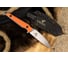 Туристический нож Kizlyar Supreme Vran сталь N690, StoneWash, рукоять из Оранжевого G10 4610094292869 3