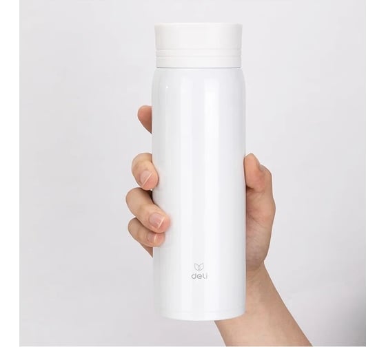 Термос DELI 17654white 0.48л, белый 1426771
