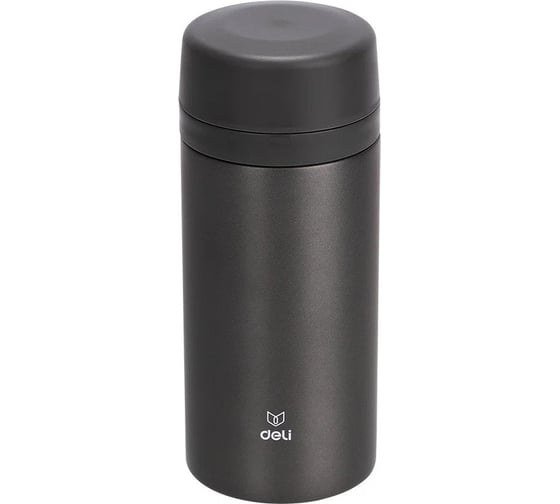 Термос DELI 17657dk-gray 0.42л, темно-серый 1426725