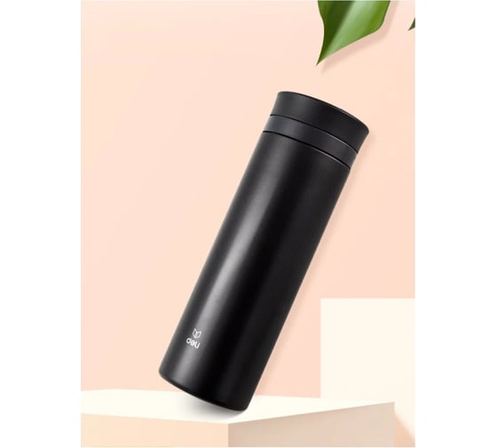 Термос DELI 17659dk-gray 0.48л, темно-серый 1426768