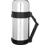 Металлический термос с широким горлом VETTA Туристический 1л, серебристый 841-058