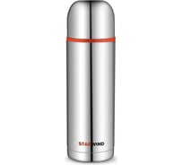 Термос Starwind 20-1000 1л, серебристый/красный 1779930