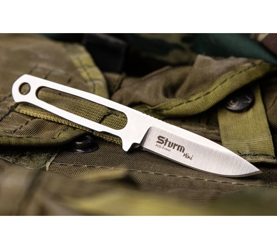 Туристический нож Kizlyar Supreme Sturm Mini сталь AUS-8, StoneWash 4650065056267