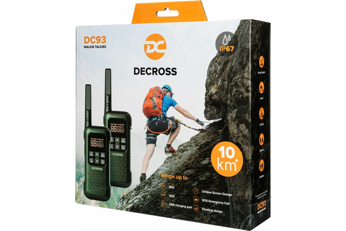 Комплект из двух радиостанций Decross DC93 Dark Green Twin EU с ЗУ  DC9315114502000 - выгодная цена, отзывы, характеристики, фото - купить в  Москве и РФ