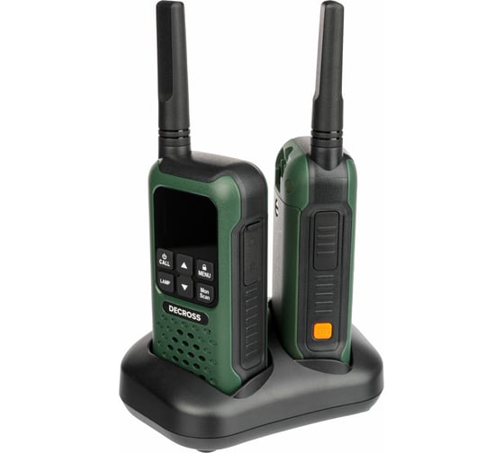 Комплект из двух радиостанций Decross DC93 Dark Green Twin EU с ЗУ DC9315114502000