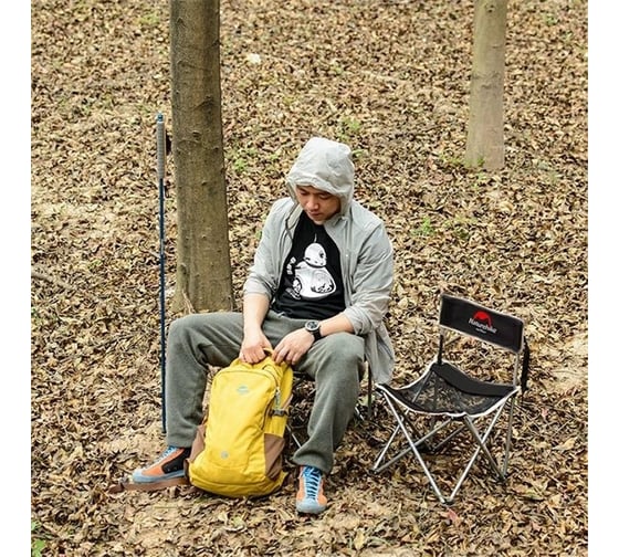 Кресло Naturehike NH16J001-J складное, черное 6927595787724