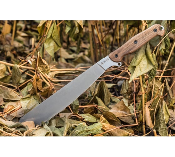 Мачете Kizlyar Supreme BushMate Convex сталь AUS-8, рукоять из Кавказского Ореха 4650065058520