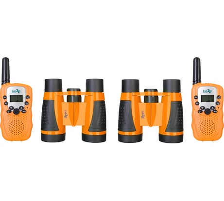 Комплект раций и биноклей Levenhuk LabZZ WTT10 Orange 79671