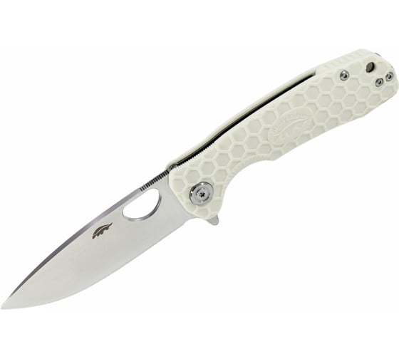 Нож Honey Badger Flipper D2 L с белой рукоятью HB1042