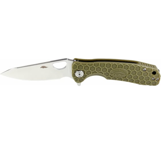 Нож Honey Badger Leaf D2 L с зелёной рукоятью HB1382