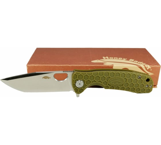 Нож Honey Badger Tanto D2 L с зелёной рукоятью HB1402