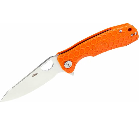 Нож Honey Badger Leaf D2 L с оранжевой рукоятью HB1385