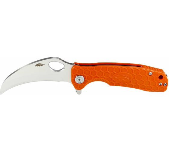 Нож Honey Badger Сlaw D2 L с оранжевой рукоятью HB1100