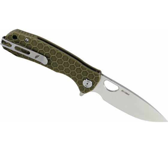 Нож Honey Badger Flipper L с зеленой рукоятью HB1003