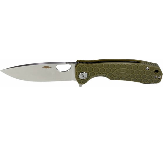 Нож Honey Badger Flipper D2 L с зелёной рукоятью HB1007 1