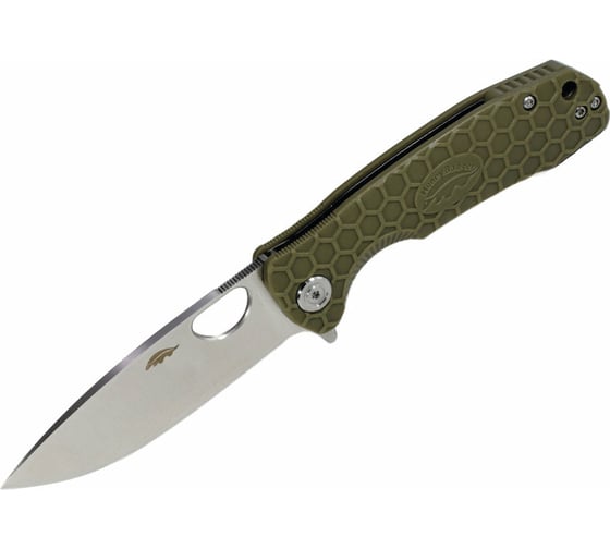 Нож Honey Badger Flipper D2 L с зелёной рукоятью HB1007