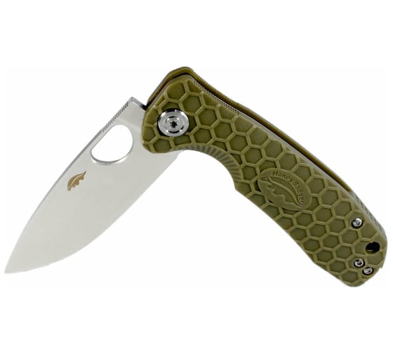 Нож Honey Badger Flipper D2 L с зелёной рукоятью HB1007
