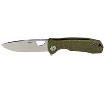 Нож Honey Badger Flipper D2 M с зеленой рукоятью HB1057