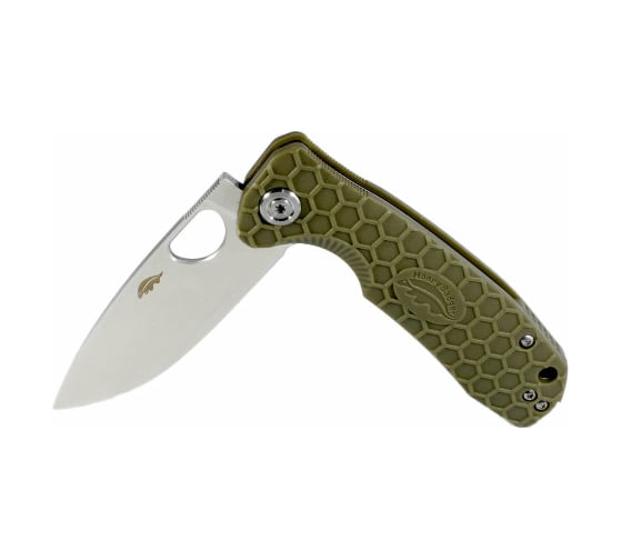 Нож Honey Badger Flipper D2 M с зеленой рукоятью HB1057