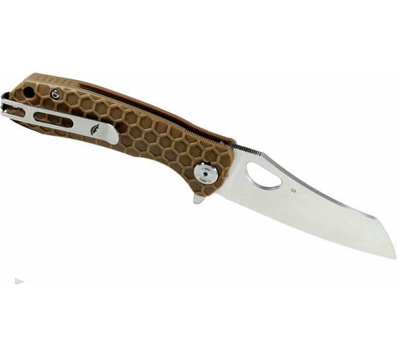 Нож Honey Badger Wharncleaver D2 L с песочной рукоятью HB1114
