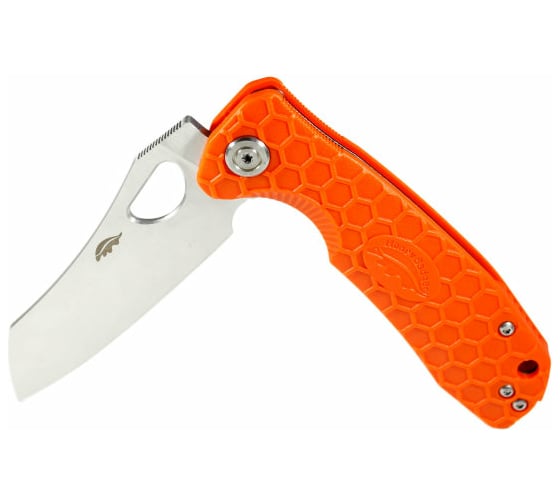 Нож Honey Badger Wharncleaver D2 L с оранжевой рукоятью HB1160