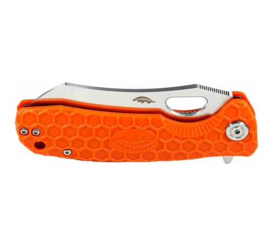 Нож Honey Badger Wharncleaver D2 L с оранжевой рукоятью HB1160