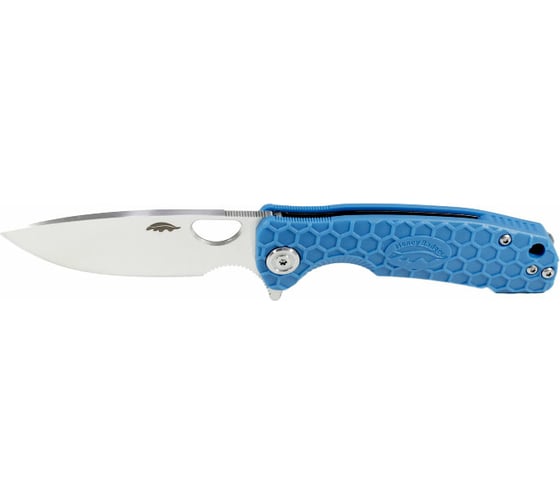 Нож Honey Badger Flipper S с голубой рукоятью HB1024