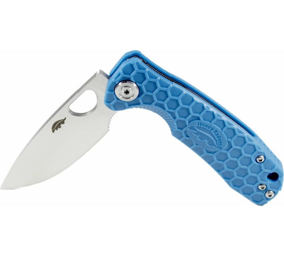 Нож Honey Badger Flipper S с голубой рукоятью HB1024