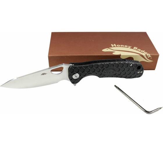 Нож Honey Badger Leaf D2 M с черной рукоятью HB1386