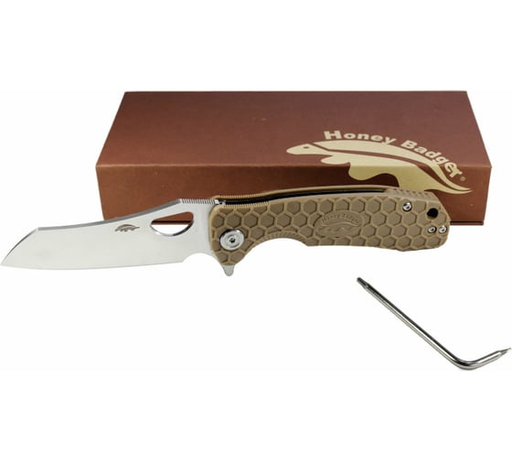Нож Honey Badger Wharncleaver D2 M с песочной рукоятью HB1162