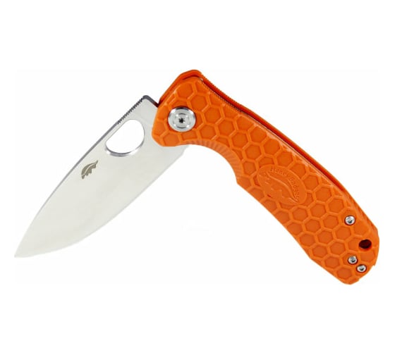 Нож Honey Badger Flipper D2 M с оранжевой рукоятью HB1060