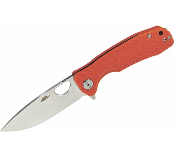 Нож Honey Badger Flipper D2 M с оранжевой рукоятью HB1060