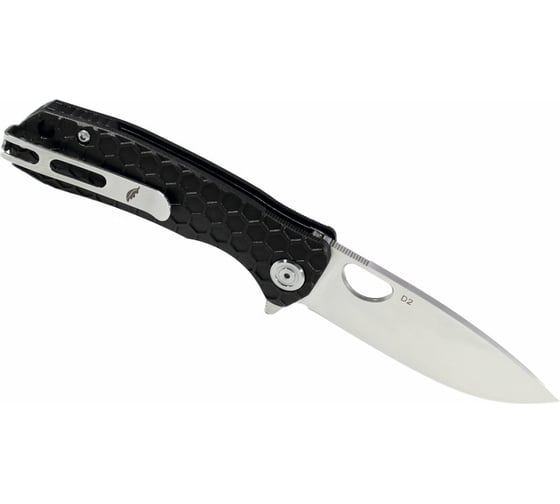 Нож Honey Badger Flipper D2 M с черной рукоятью HB1016