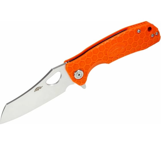 Нож Honey Badger Wharncleaver D2 M с оранжевой рукоятью HB1166