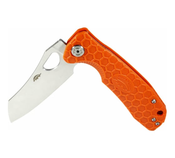 Нож Honey Badger Wharncleaver D2 M с оранжевой рукоятью HB1166