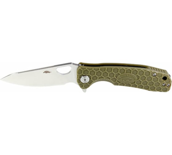 Нож Honey Badger Leaf D2 M с зелёной рукоятью HB1388 1