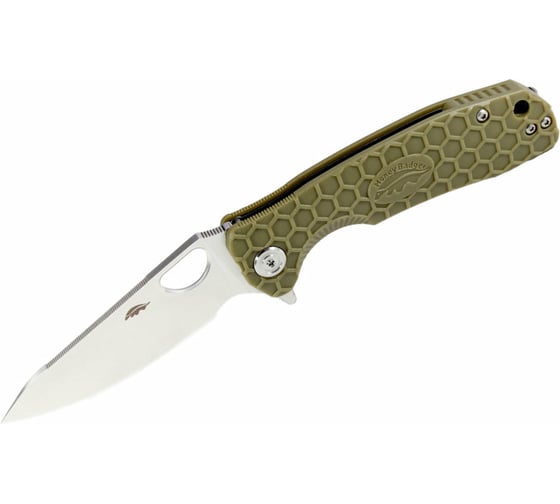 Нож Honey Badger Leaf D2 M с зелёной рукоятью HB1388