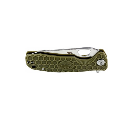 Нож Honey Badger Leaf D2 M с зелёной рукоятью HB1388