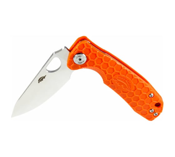 Нож Honey Badger Leaf D2 M с оранжевой рукоятью HB1391