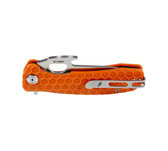 Нож Honey Badger Opener M с оранжевой рукоятью HB1066