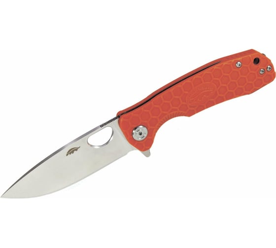 Нож Honey Badger Flipper D2 S с оранжевой рукоятью HB1037