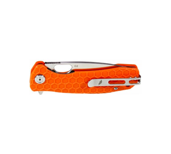 Нож Honey Badger Flipper D2 S с оранжевой рукоятью HB1037