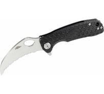 Нож Honey Badger Сlaw D2 L Serrated с черной рукоятью HB1105