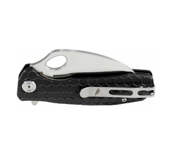 Нож Honey Badger Сlaw D2 L Serrated с черной рукоятью HB1105